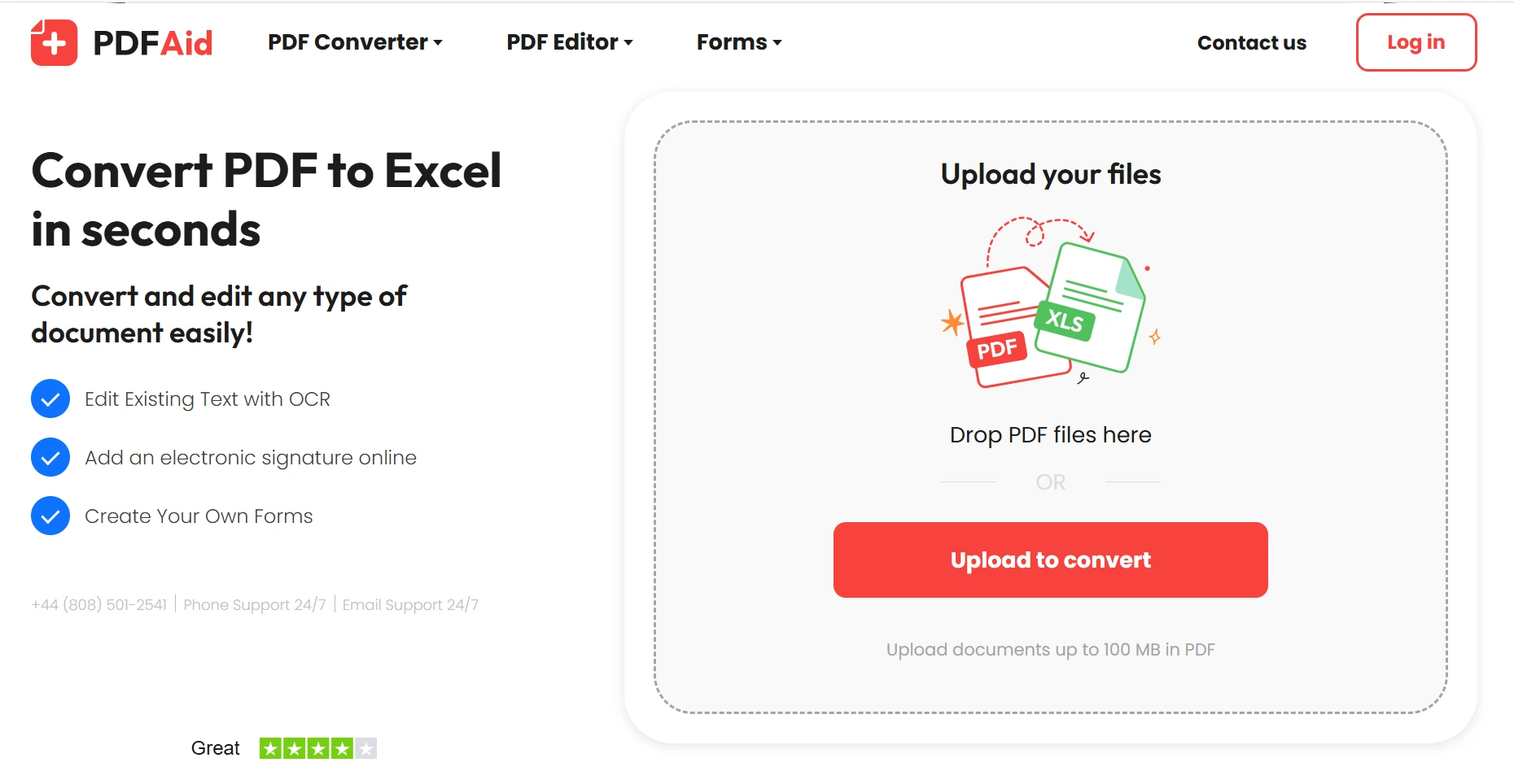 SimplyPDF giúp chuyển PDF sang Excel miễn phí nhanh chóng và chính xác