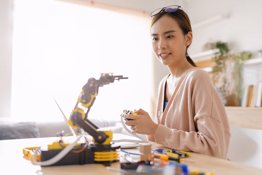 AI transforming daily life concept 2025